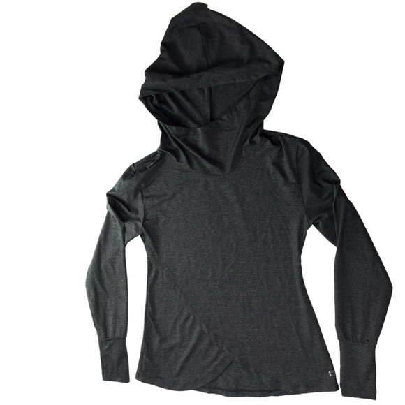 SPLITS FIFTY-NINE 59 Hoodie Hooded Sweatshirt Pullover Stretch Women's S Gray LS - Picture 1 of 16